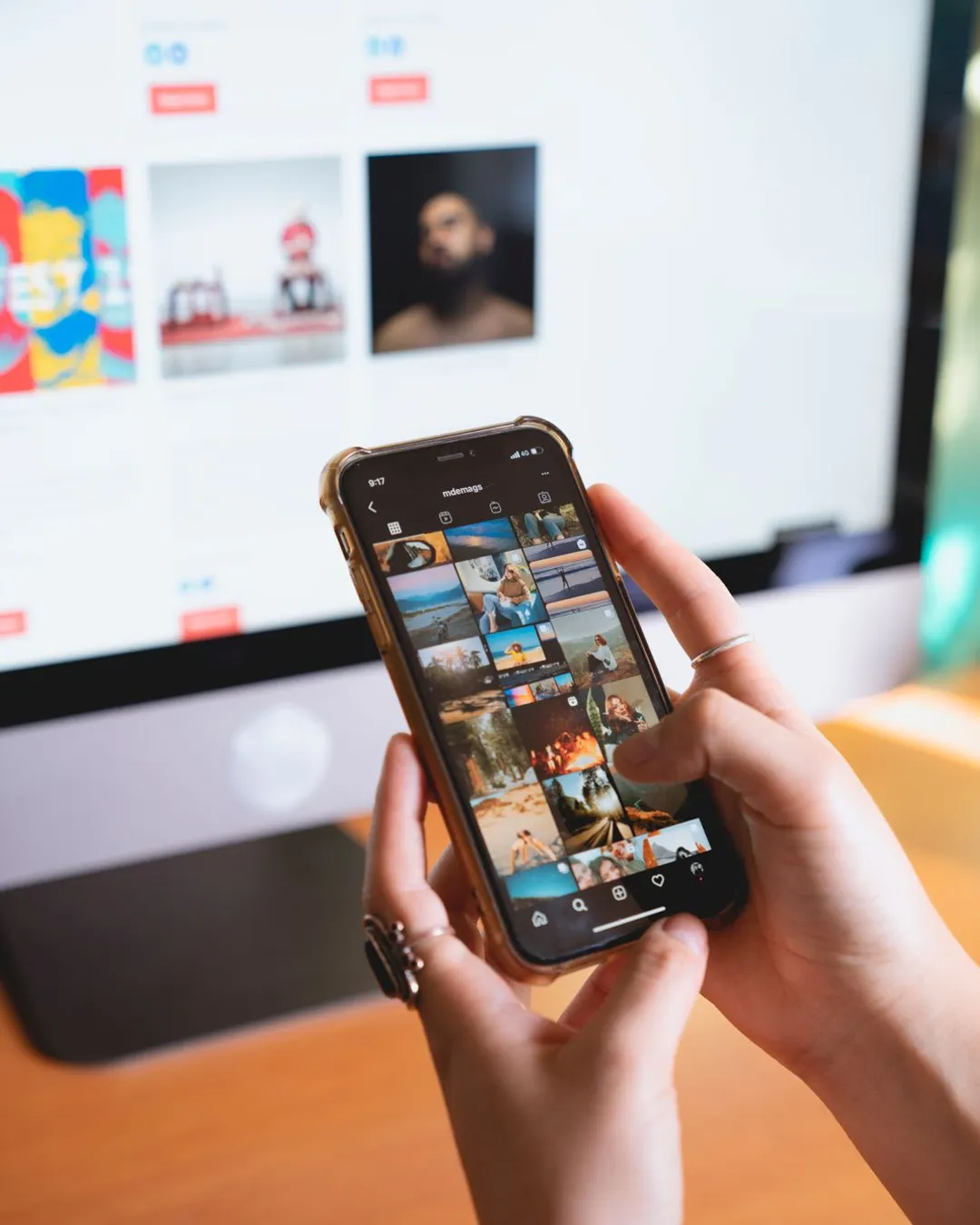 Fil Instagram sur un smartphone, le terrain des campagnes Meta Ads au Maroc